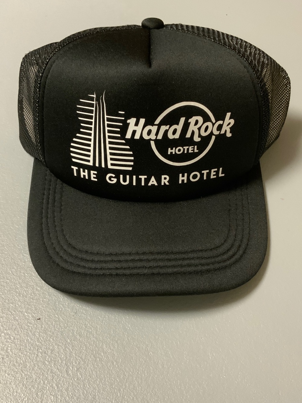 Hard Rock Cafe Black The Guitar Hotel Logo Cap